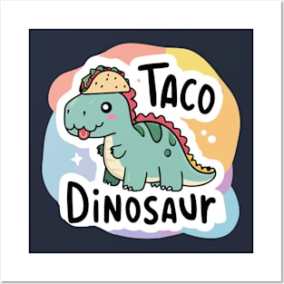 Taco Dinosaur Posters and Art